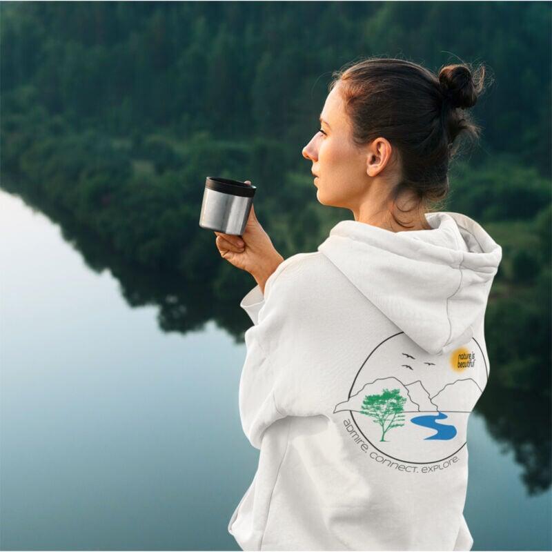Sample Founder's Landscape Pullover Hoodie (White)