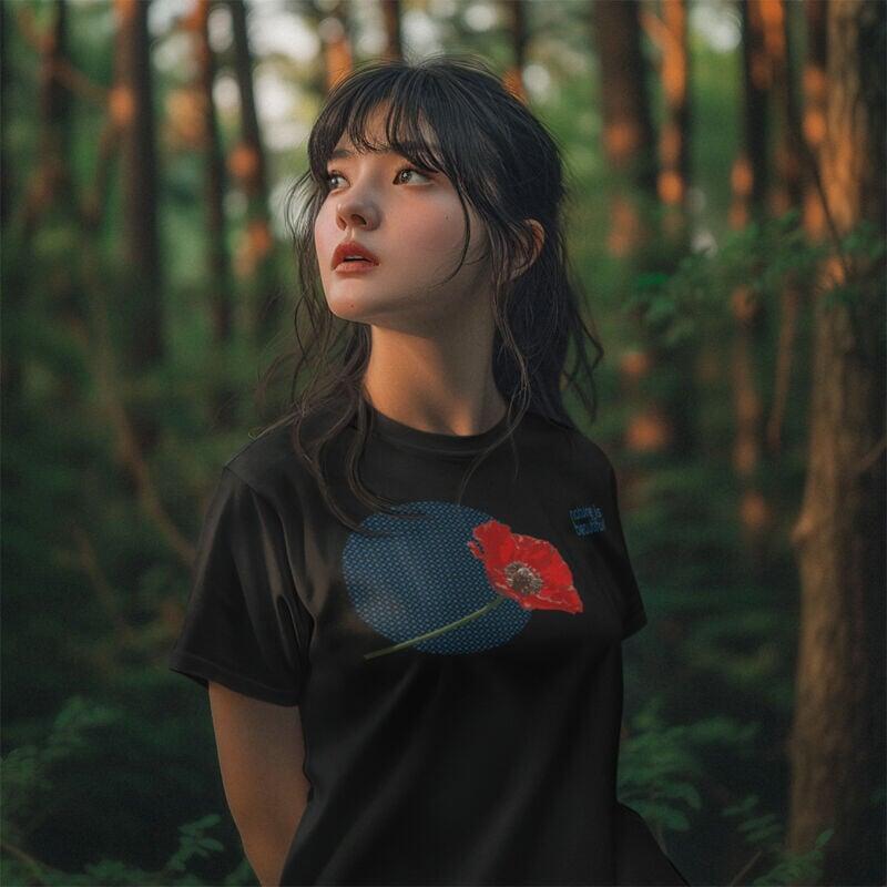 Sample Poppy T-Shirt in Black